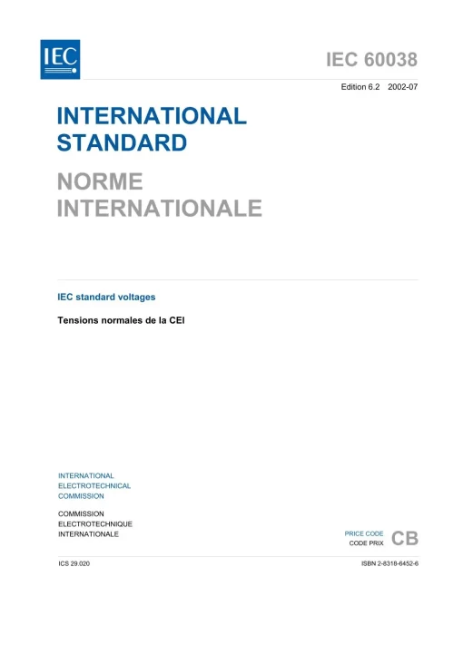 IEC 60038 Ed. 6.2 b:2002 pdf