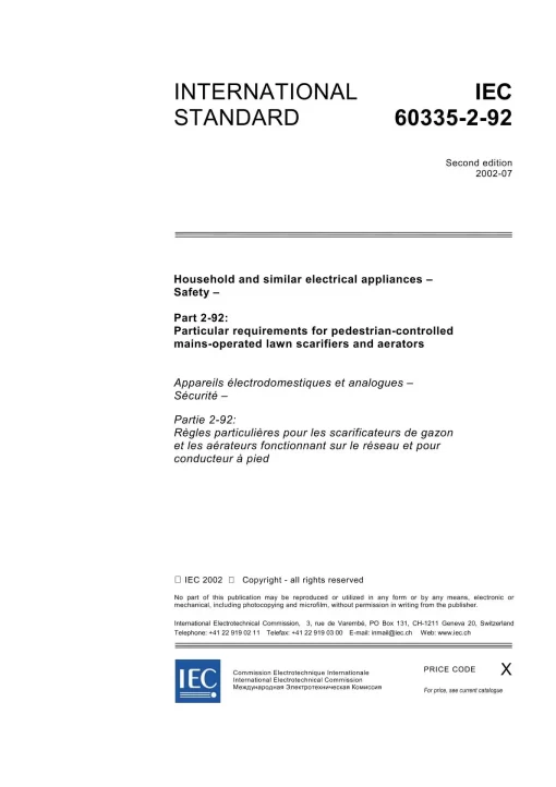 IEC 60335-2-92 Ed. 2.0 en:2002 pdf