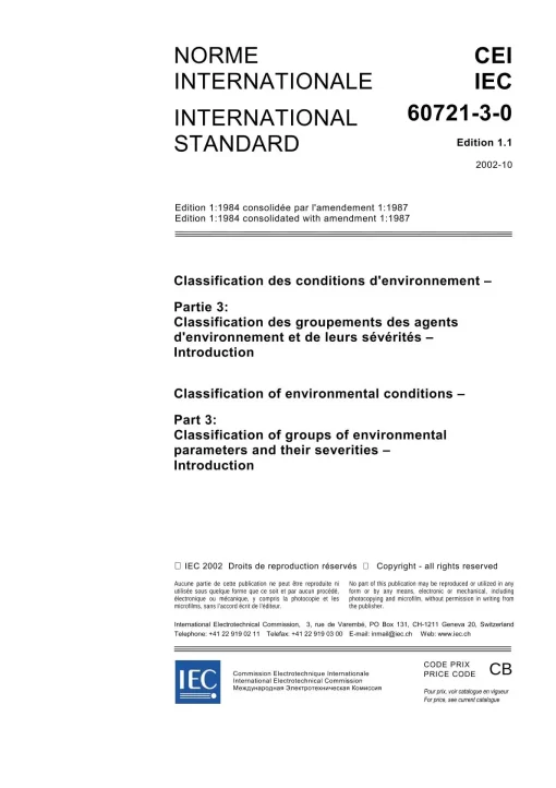 IEC 60721-3-0 Ed. 1.1 b:2002 pdf