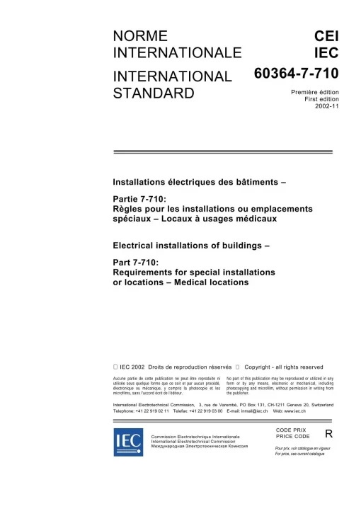 IEC 60364-7-710 Ed. 1.0 b:2002 pdf