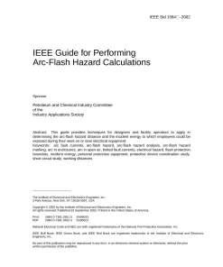 IEEE 1584-2002 pdf