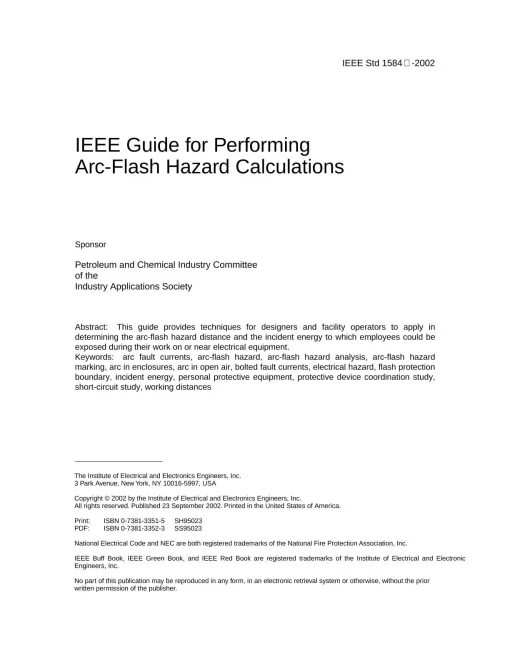 IEEE 1584-2002 pdf