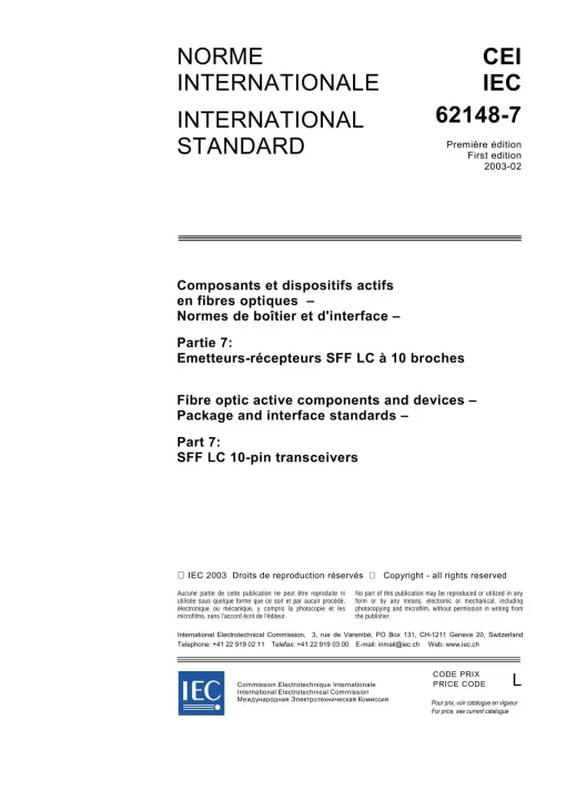 IEC 62148-7 Ed. 1.0 b:2003 pdf