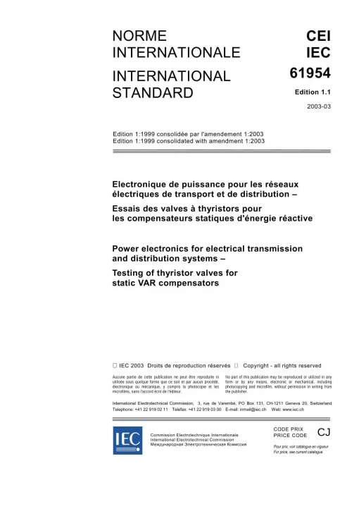 IEC 61954 Ed. 1.1 b:2003 pdf