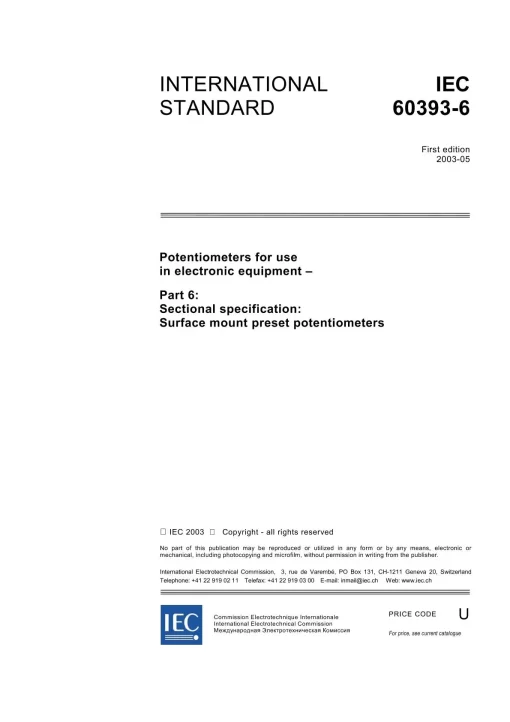 IEC 60393-6 Ed. 1.0 en:2003 pdf