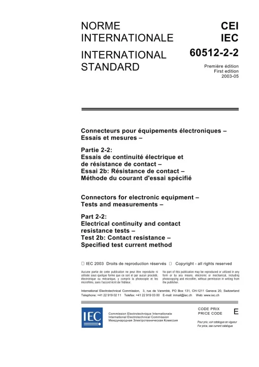 IEC 60512-2-2 Ed. 1.0 b:2003 pdf