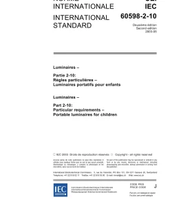 IEC 60598-2-10 Ed. 2.0 b:2003 pdf