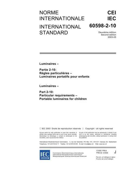 IEC 60598-2-10 Ed. 2.0 b:2003 pdf