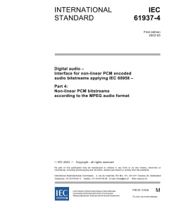 IEC 61937-4 Ed. 1.0 en:2003 pdf