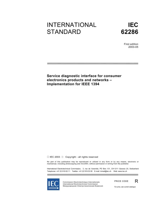 IEC 62286 Ed. 1.0 en:2003 pdf