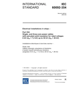 IEC 60092-354 Ed. 2.0 en:2003 pdf