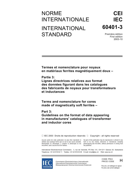 IEC 60401-3 Ed. 1.0 b:2003 pdf