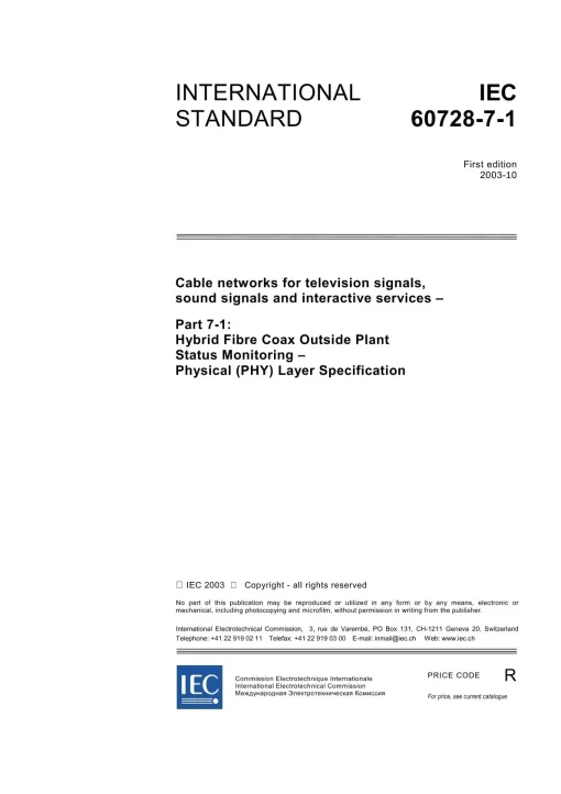 IEC 60728-7-1 Ed. 1.0 en:2003 pdf