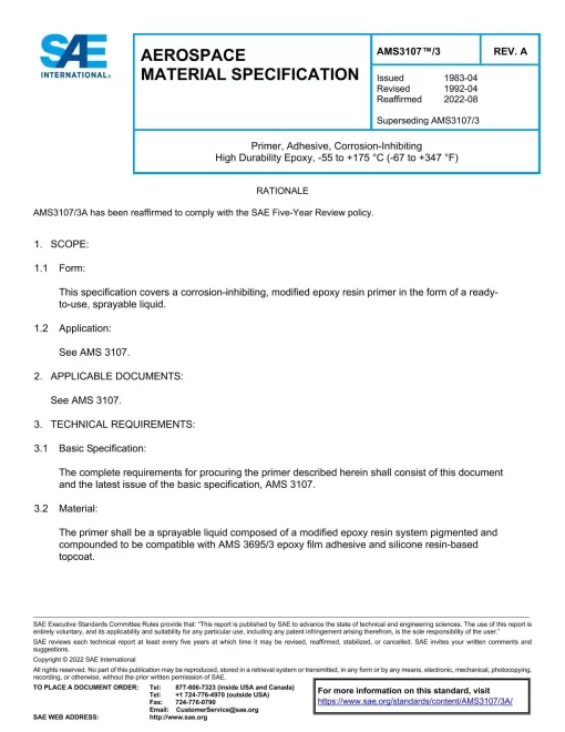 SAE AMS3107/3A pdf