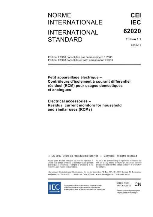 IEC 62020 Ed. 1.1 b:2003 pdf