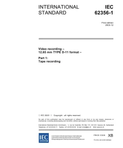 IEC 62356-1 Ed. 1.0 en:2003 pdf