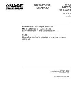 NACE MR0175 / ISO 15156 pdf