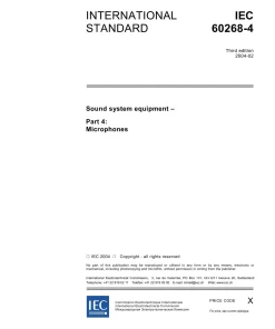 IEC 60268-4 Ed. 3.0 en:2004 pdf