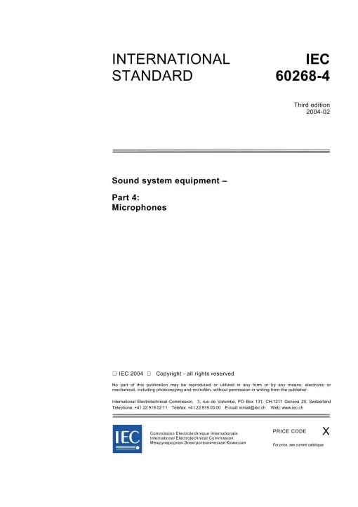 IEC 60268-4 Ed. 3.0 en:2004 pdf