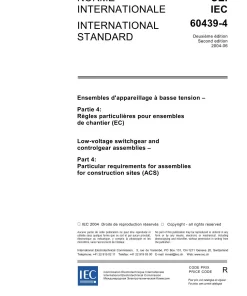 IEC 60439-4 Ed. 2.0 b:2004 pdf