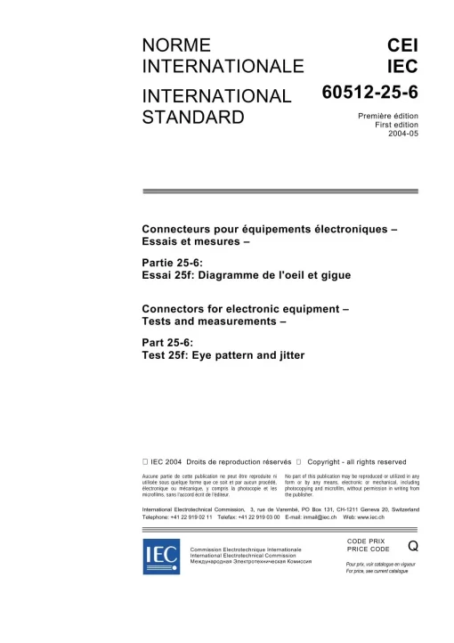 IEC 60512-25-6 Ed. 1.0 b:2004 pdf