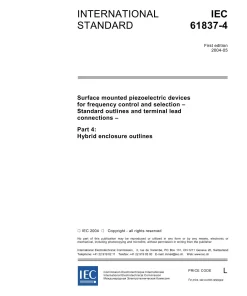 IEC 61837-4 Ed. 1.0 en:2004 pdf