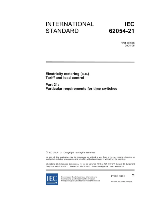 IEC 62054-21 Ed. 1.0 en:2004 pdf