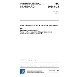 IEC 60384-21 Ed. 1.0 en:2004 pdf