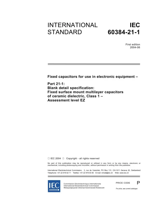 IEC 60384-21-1 Ed. 1.0 en:2004 pdf