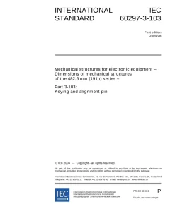 IEC 60297-3-103 Ed. 1.0 en:2004 pdf