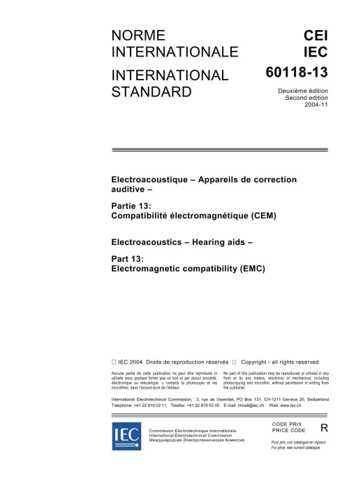 IEC 60118-13 Ed. 2.0 b:2004 pdf