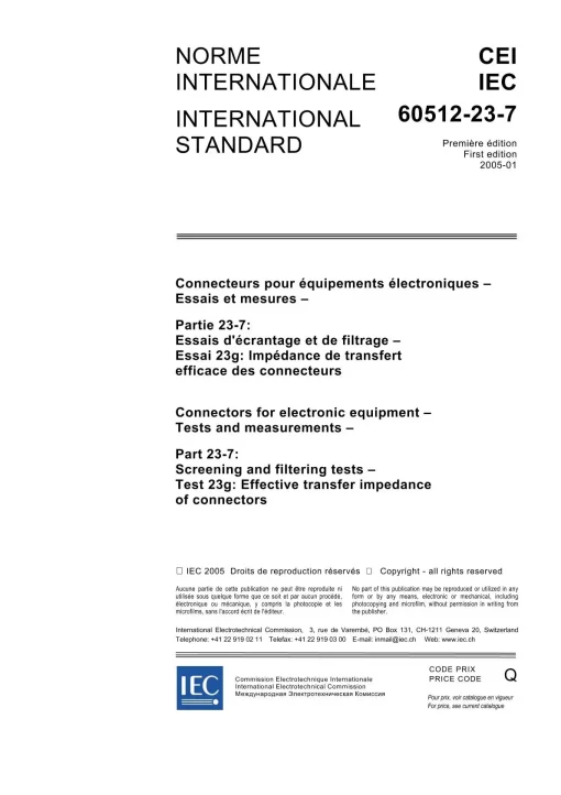 IEC 60512-23-7 Ed. 1.0 b:2005 pdf