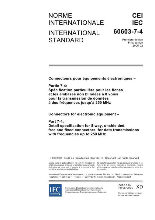 IEC 60603-7-4 Ed. 1.0 b:2005 pdf