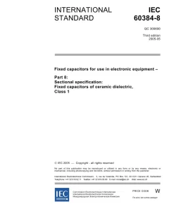 IEC 60384-8 Ed. 3.0 en:2005 pdf