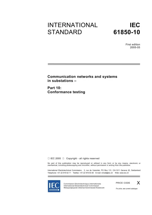 IEC 61850-10 Ed. 1.0 en:2005 pdf