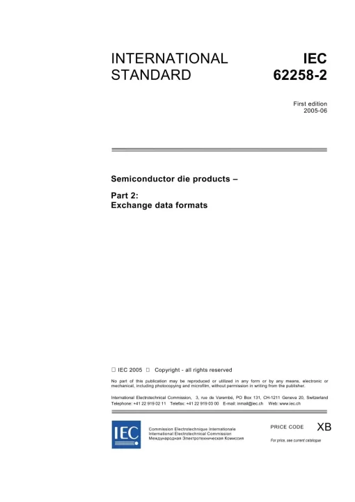 IEC 62258-2 Ed. 1.0 en:2005 pdf