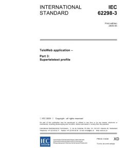 IEC 62298-3 Ed. 1.0 en:2005 pdf