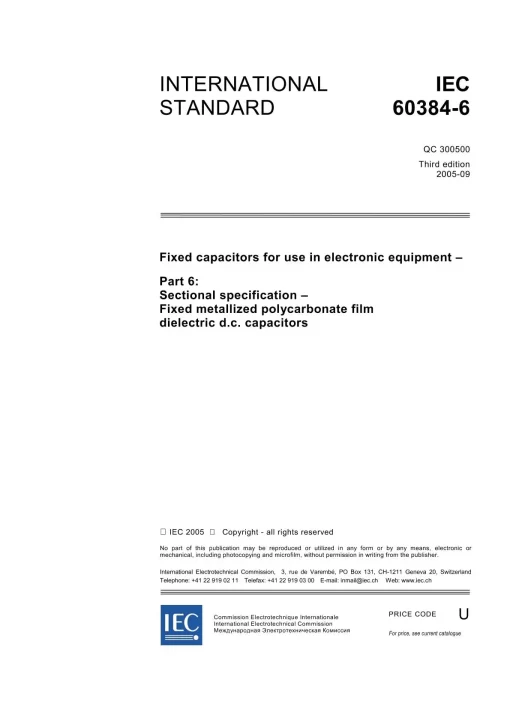 IEC 60384-6 Ed. 3.0 en:2005 pdf