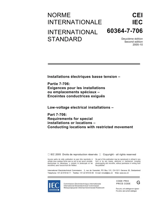 IEC 60364-7-706 Ed. 2.0 b:2005 pdf