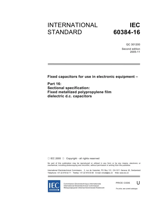 IEC 60384-16 Ed. 2.0 en:2005 pdf