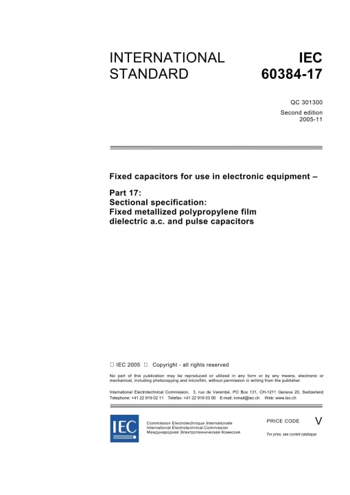 IEC 60384-17 Ed. 2.0 en:2005 pdf