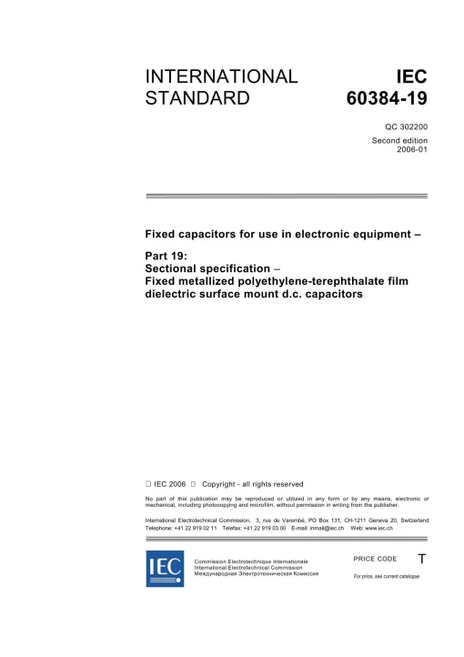 IEC 60384-19 Ed. 2.0 en:2006 pdf