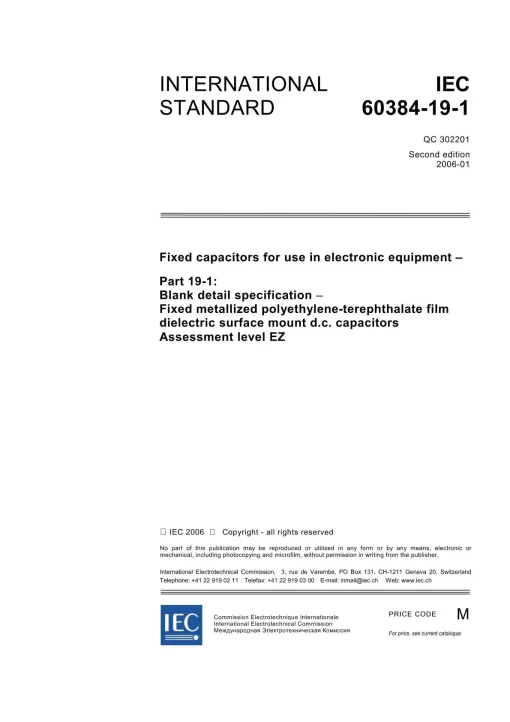 IEC 60384-19-1 Ed. 2.0 en:2006 pdf