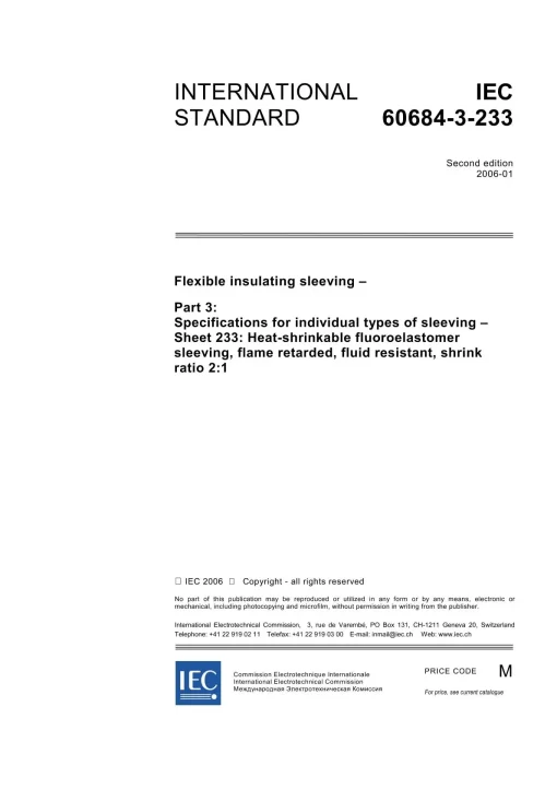 IEC 60684-3-233 Ed. 2.0 en:2006 pdf