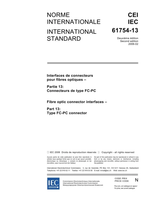 IEC 61754-13 Ed. 2.0 b:2006 pdf