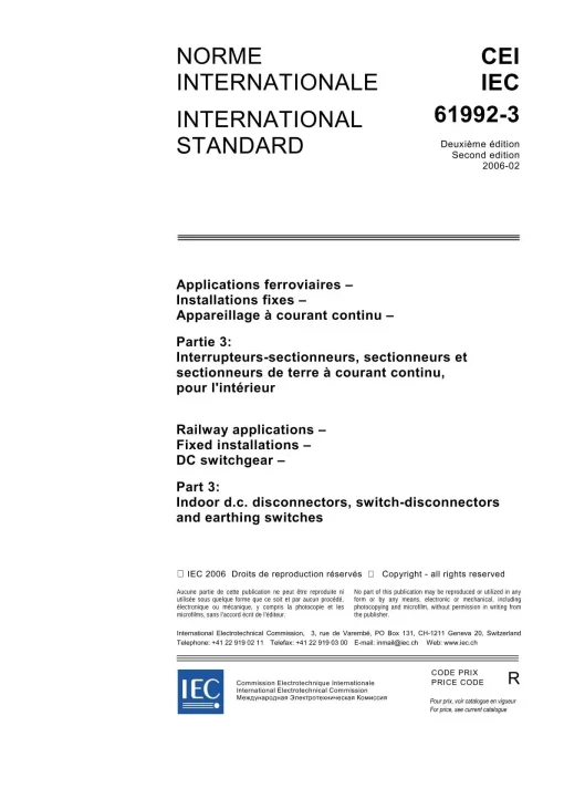 IEC 61992-3 Ed. 2.0 b:2006 pdf