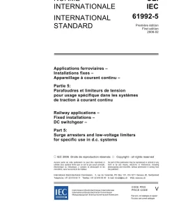 IEC 61992-5 Ed. 1.0 b:2006 pdf