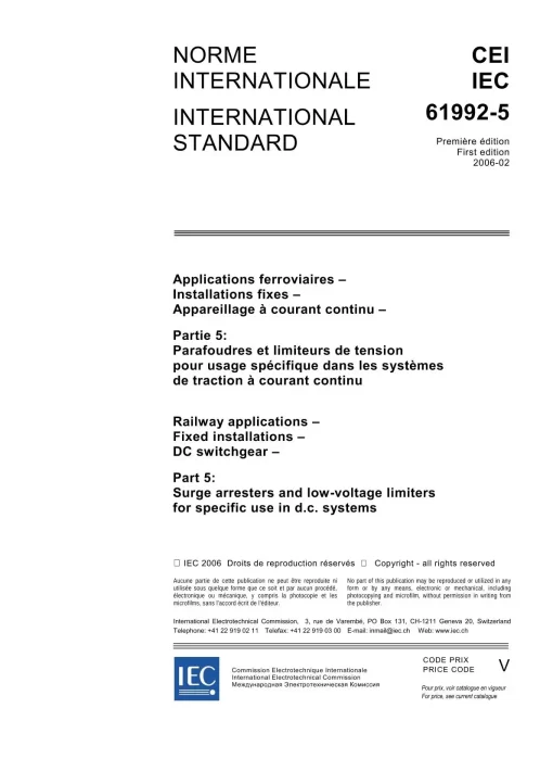 IEC 61992-5 Ed. 1.0 b:2006 pdf