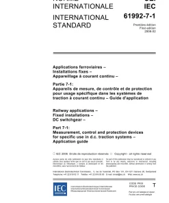 IEC 61992-7-1 Ed. 1.0 b:2006 pdf