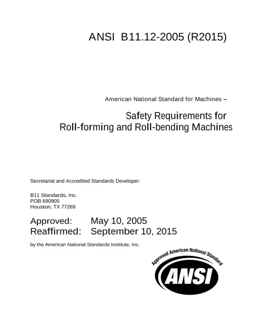 B11 B11.12-2005 (R2015) pdf